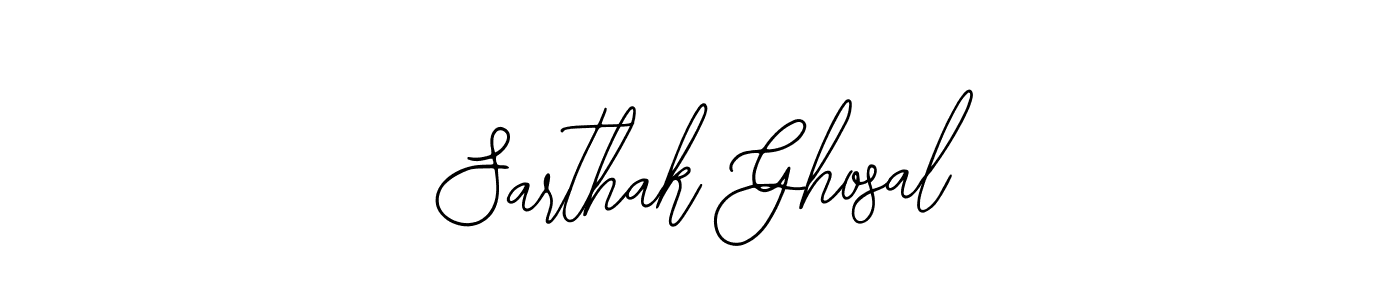 Bearetta-2O07w is a professional signature style that is perfect for those who want to add a touch of class to their signature. It is also a great choice for those who want to make their signature more unique. Get Sarthak Ghosal name to fancy signature for free. Sarthak Ghosal signature style 12 images and pictures png