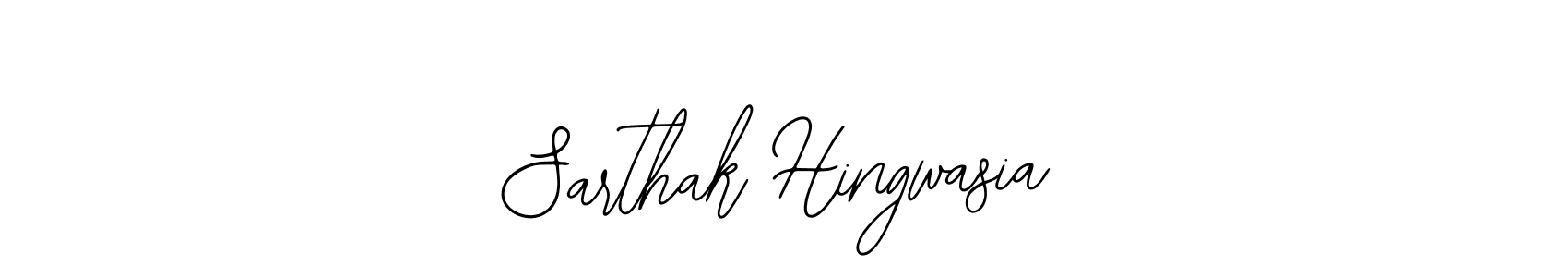 Also You can easily find your signature by using the search form. We will create Sarthak Hingwasia name handwritten signature images for you free of cost using Bearetta-2O07w sign style. Sarthak Hingwasia signature style 12 images and pictures png