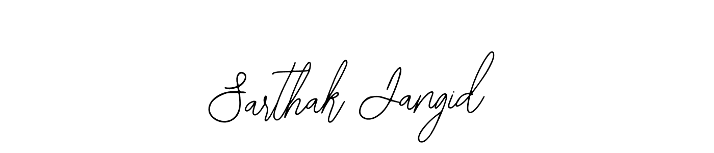 Use a signature maker to create a handwritten signature online. With this signature software, you can design (Bearetta-2O07w) your own signature for name Sarthak Jangid. Sarthak Jangid signature style 12 images and pictures png