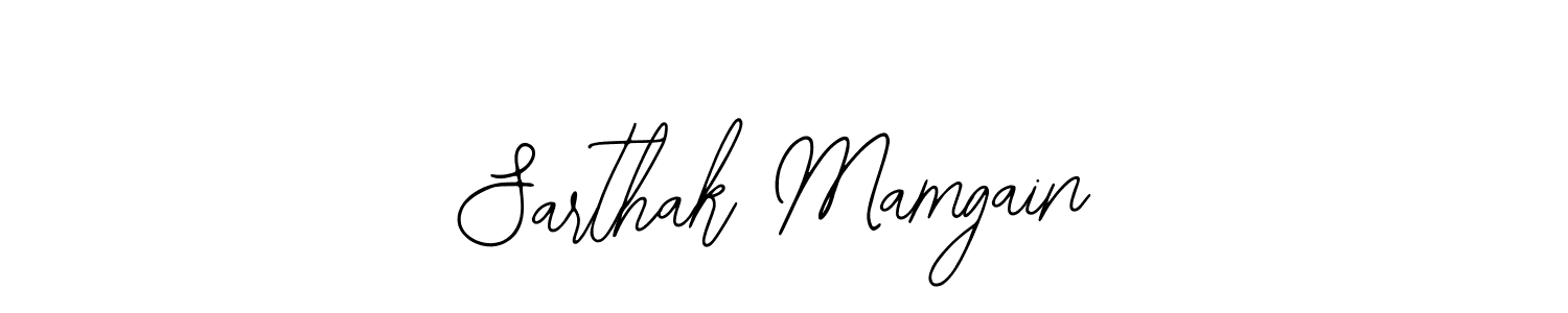 How to make Sarthak Mamgain name signature. Use Bearetta-2O07w style for creating short signs online. This is the latest handwritten sign. Sarthak Mamgain signature style 12 images and pictures png