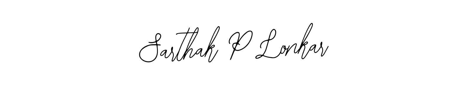 This is the best signature style for the Sarthak P Lonkar name. Also you like these signature font (Bearetta-2O07w). Mix name signature. Sarthak P Lonkar signature style 12 images and pictures png