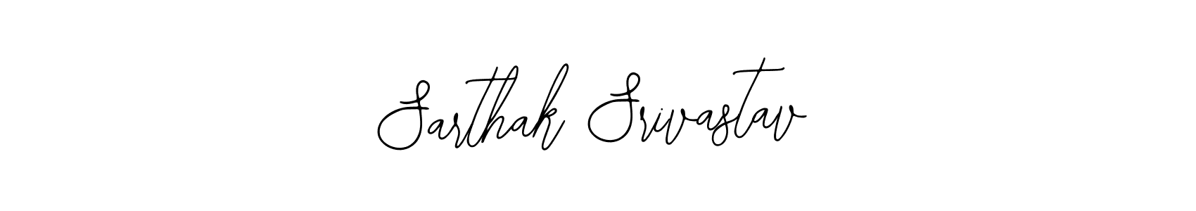 How to make Sarthak Srivastav name signature. Use Bearetta-2O07w style for creating short signs online. This is the latest handwritten sign. Sarthak Srivastav signature style 12 images and pictures png