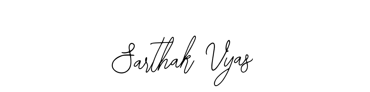 The best way (Bearetta-2O07w) to make a short signature is to pick only two or three words in your name. The name Sarthak Vyas include a total of six letters. For converting this name. Sarthak Vyas signature style 12 images and pictures png