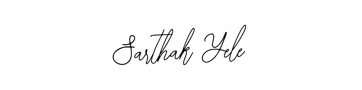 How to make Sarthak Yele signature? Bearetta-2O07w is a professional autograph style. Create handwritten signature for Sarthak Yele name. Sarthak Yele signature style 12 images and pictures png