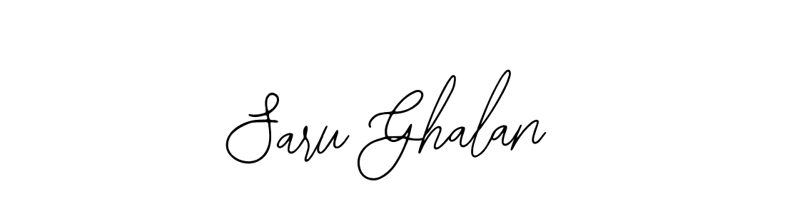 Also You can easily find your signature by using the search form. We will create Saru Ghalan name handwritten signature images for you free of cost using Bearetta-2O07w sign style. Saru Ghalan signature style 12 images and pictures png