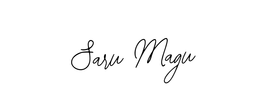 if you are searching for the best signature style for your name Saru Magu. so please give up your signature search. here we have designed multiple signature styles  using Bearetta-2O07w. Saru Magu signature style 12 images and pictures png