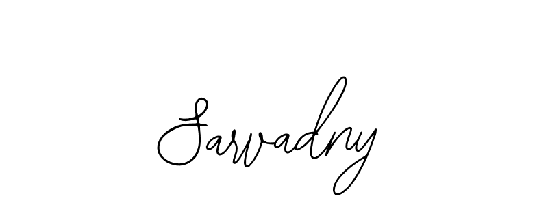 Use a signature maker to create a handwritten signature online. With this signature software, you can design (Bearetta-2O07w) your own signature for name Sarvadny. Sarvadny signature style 12 images and pictures png