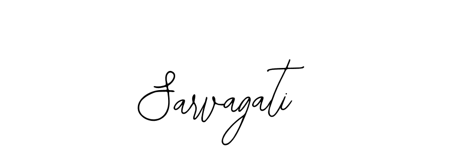 Use a signature maker to create a handwritten signature online. With this signature software, you can design (Bearetta-2O07w) your own signature for name Sarvagati. Sarvagati signature style 12 images and pictures png