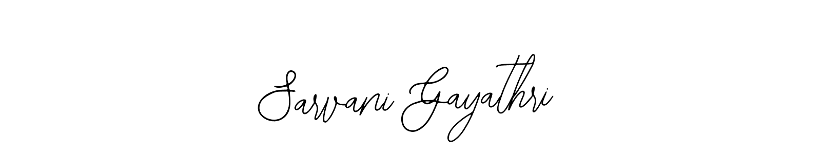 How to make Sarvani Gayathri signature? Bearetta-2O07w is a professional autograph style. Create handwritten signature for Sarvani Gayathri name. Sarvani Gayathri signature style 12 images and pictures png