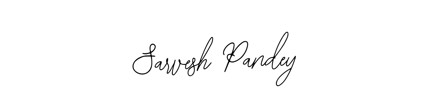 How to make Sarvesh Pandey name signature. Use Bearetta-2O07w style for creating short signs online. This is the latest handwritten sign. Sarvesh Pandey signature style 12 images and pictures png