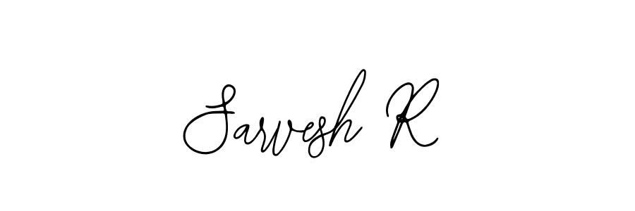 Also You can easily find your signature by using the search form. We will create Sarvesh R name handwritten signature images for you free of cost using Bearetta-2O07w sign style. Sarvesh R signature style 12 images and pictures png