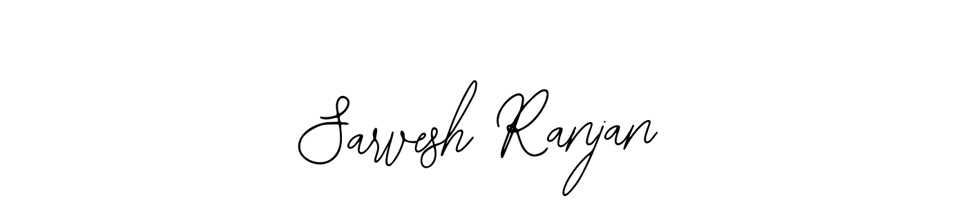 The best way (Bearetta-2O07w) to make a short signature is to pick only two or three words in your name. The name Sarvesh Ranjan include a total of six letters. For converting this name. Sarvesh Ranjan signature style 12 images and pictures png