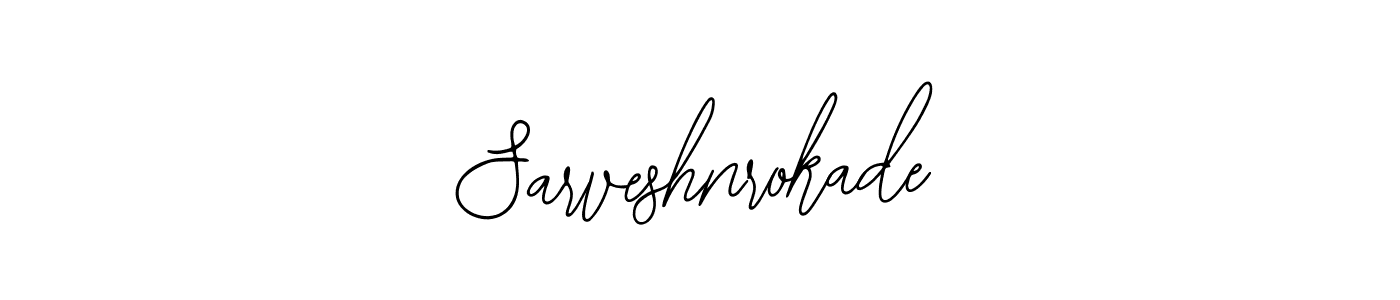 if you are searching for the best signature style for your name Sarveshnrokade. so please give up your signature search. here we have designed multiple signature styles  using Bearetta-2O07w. Sarveshnrokade signature style 12 images and pictures png