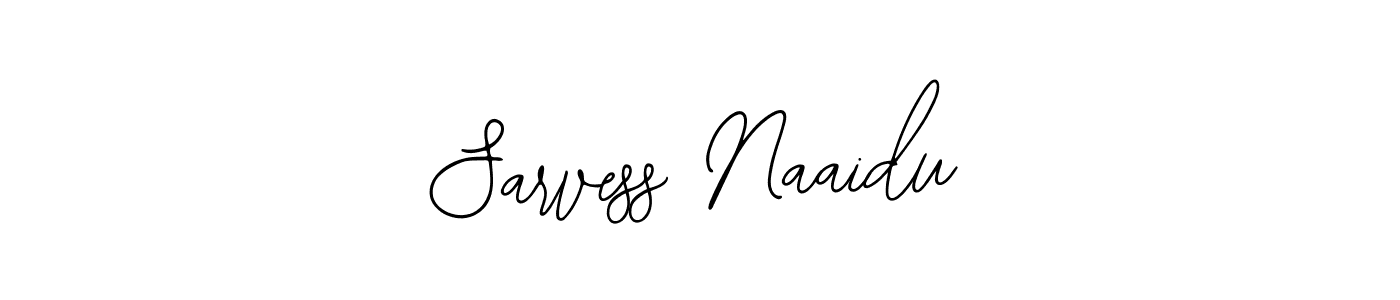 How to make Sarvess Naaidu name signature. Use Bearetta-2O07w style for creating short signs online. This is the latest handwritten sign. Sarvess Naaidu signature style 12 images and pictures png