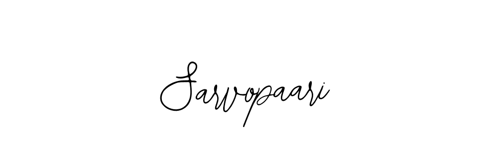 How to make Sarvopaari signature? Bearetta-2O07w is a professional autograph style. Create handwritten signature for Sarvopaari name. Sarvopaari signature style 12 images and pictures png