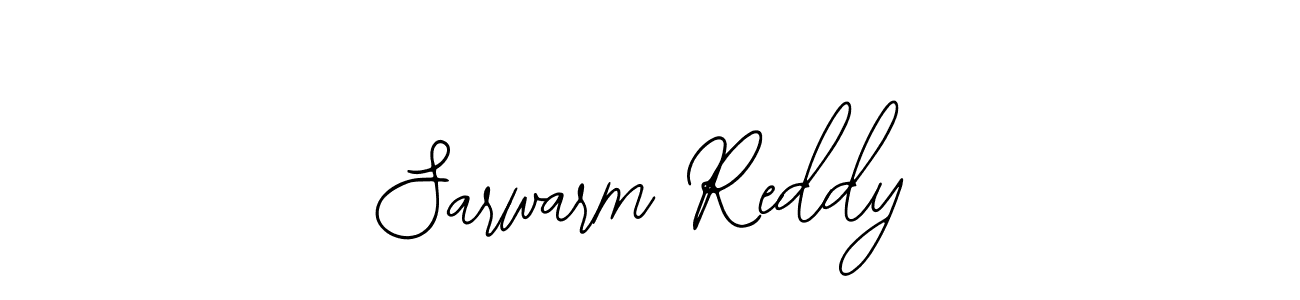 How to make Sarwarm Reddy name signature. Use Bearetta-2O07w style for creating short signs online. This is the latest handwritten sign. Sarwarm Reddy signature style 12 images and pictures png