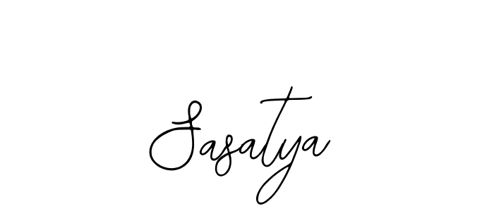 How to make Sasatya name signature. Use Bearetta-2O07w style for creating short signs online. This is the latest handwritten sign. Sasatya signature style 12 images and pictures png