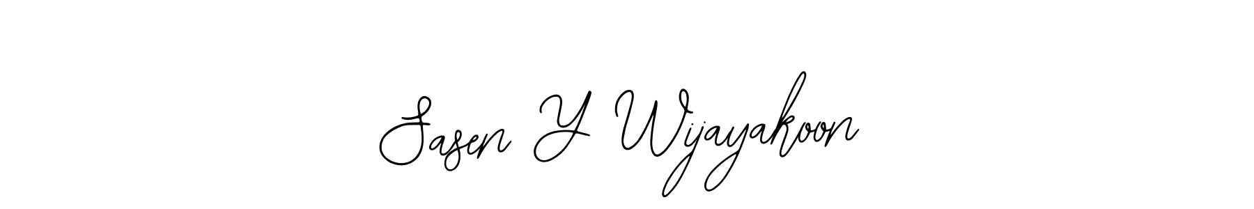 It looks lik you need a new signature style for name Sasen Y Wijayakoon. Design unique handwritten (Bearetta-2O07w) signature with our free signature maker in just a few clicks. Sasen Y Wijayakoon signature style 12 images and pictures png