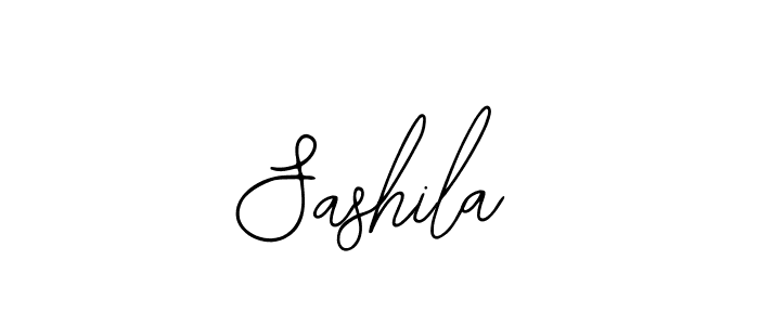 How to make Sashila name signature. Use Bearetta-2O07w style for creating short signs online. This is the latest handwritten sign. Sashila signature style 12 images and pictures png