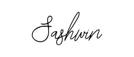 Create your official email sign-off with Sashwin name in Bearetta-2O07w style. Crisp, clean, and perfectly legible across all screens. Sashwin signature style 12 images and pictures png