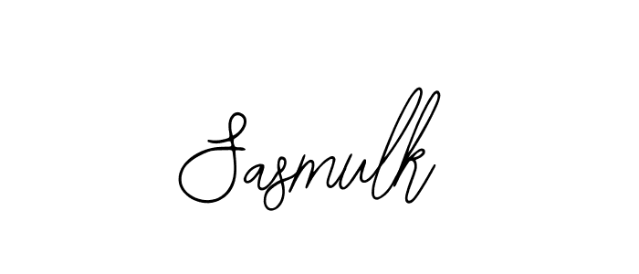 Sasmulk stylish signature style. Best Handwritten Sign (Bearetta-2O07w) for my name. Handwritten Signature Collection Ideas for my name Sasmulk. Sasmulk signature style 12 images and pictures png