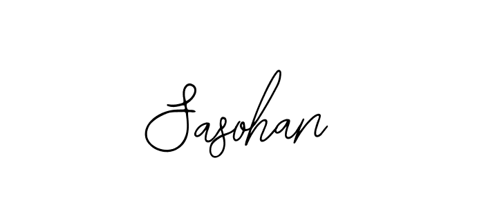 How to make Sasohan name signature. Use Bearetta-2O07w style for creating short signs online. This is the latest handwritten sign. Sasohan signature style 12 images and pictures png