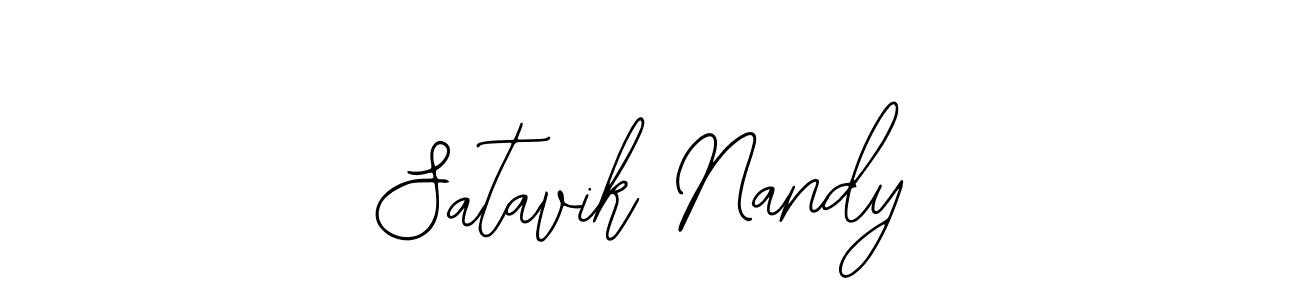 Create a beautiful signature design for name Satavik Nandy. With this signature (Bearetta-2O07w) fonts, you can make a handwritten signature for free. Satavik Nandy signature style 12 images and pictures png