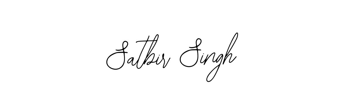 How to make Satbir Singh name signature. Use Bearetta-2O07w style for creating short signs online. This is the latest handwritten sign. Satbir Singh signature style 12 images and pictures png