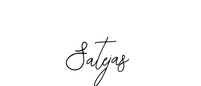How to make Satejas name signature. Use Bearetta-2O07w style for creating short signs online. This is the latest handwritten sign. Satejas signature style 12 images and pictures png