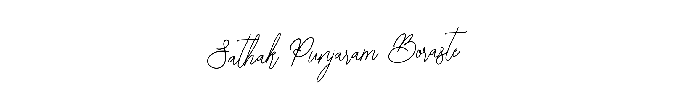 Also we have Sathak Punjaram Boraste name is the best signature style. Create professional handwritten signature collection using Bearetta-2O07w autograph style. Sathak Punjaram Boraste signature style 12 images and pictures png