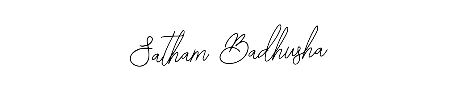 Make a beautiful signature design for name Satham Badhusha. Use this online signature maker to create a handwritten signature for free. Satham Badhusha signature style 12 images and pictures png