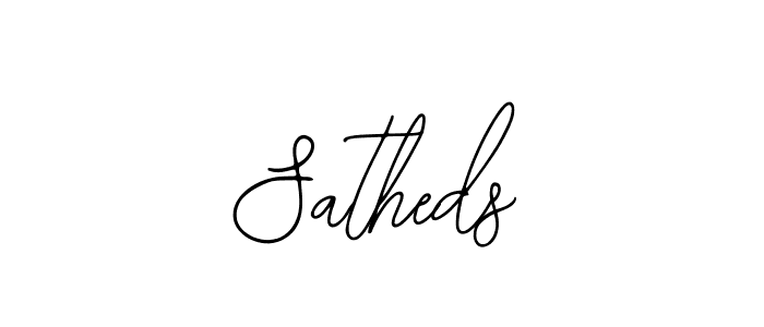 The best way (Bearetta-2O07w) to make a short signature is to pick only two or three words in your name. The name Satheds include a total of six letters. For converting this name. Satheds signature style 12 images and pictures png