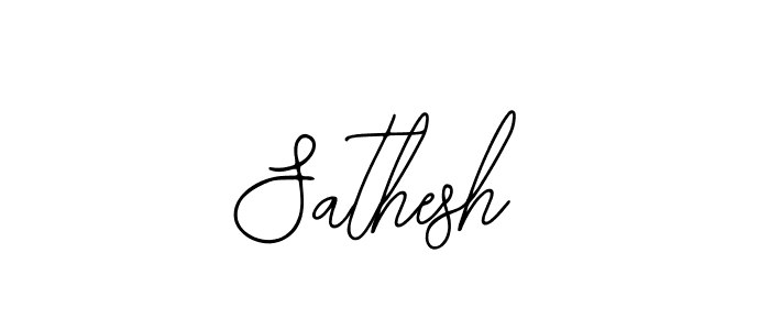 Design your own signature with our free online signature maker. With this signature software, you can create a handwritten (Bearetta-2O07w) signature for name Sathesh. Sathesh signature style 12 images and pictures png