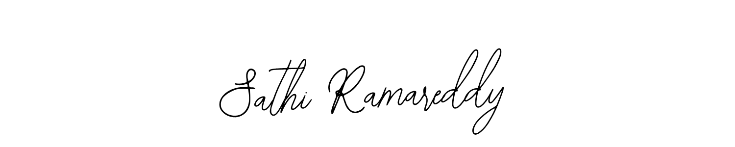 You should practise on your own different ways (Bearetta-2O07w) to write your name (Sathi Ramareddy) in signature. don't let someone else do it for you. Sathi Ramareddy signature style 12 images and pictures png