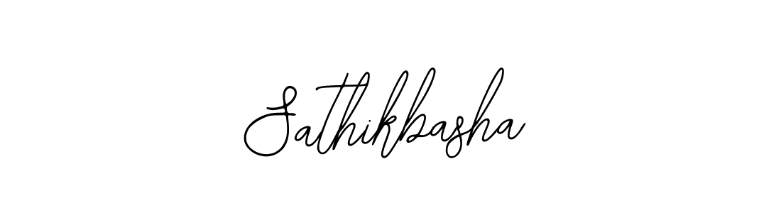 Also we have Sathikbasha name is the best signature style. Create professional handwritten signature collection using Bearetta-2O07w autograph style. Sathikbasha signature style 12 images and pictures png