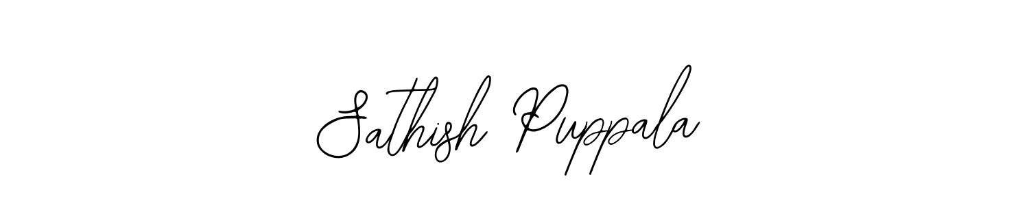 The best way (Bearetta-2O07w) to make a short signature is to pick only two or three words in your name. The name Sathish Puppala include a total of six letters. For converting this name. Sathish Puppala signature style 12 images and pictures png