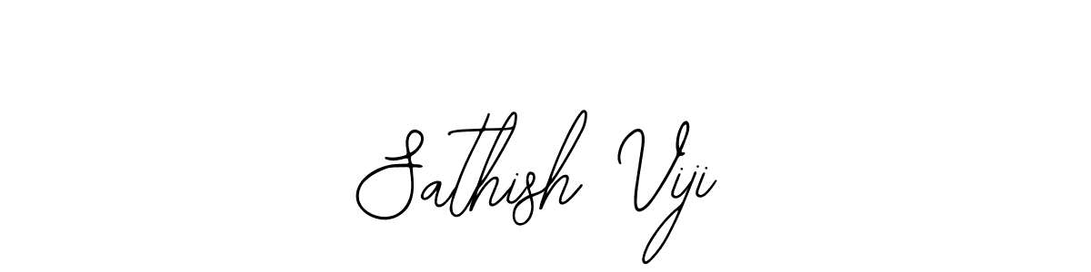 Make a beautiful signature design for name Sathish Viji. Use this online signature maker to create a handwritten signature for free. Sathish Viji signature style 12 images and pictures png