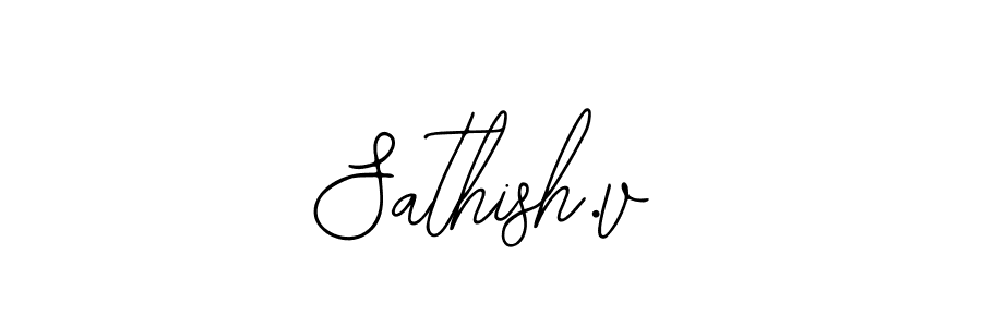Make a beautiful signature design for name Sathish.v. With this signature (Bearetta-2O07w) style, you can create a handwritten signature for free. Sathish.v signature style 12 images and pictures png