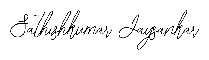 The Bearetta-2O07w font gives name Sathishkumar Jaysankar a signature that looks effortless yet distinguished. Download high-res PNG instantly. Sathishkumar Jaysankar signature style 12 images and pictures png