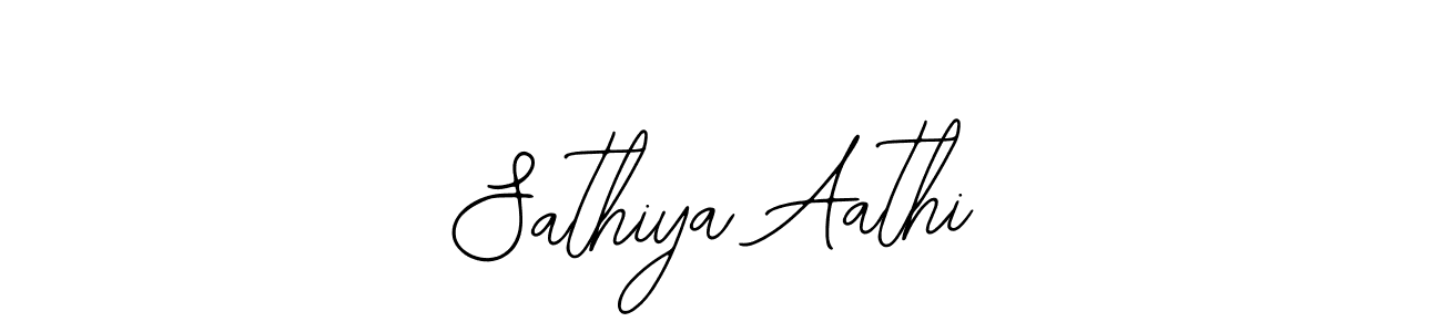 It looks lik you need a new signature style for name Sathiya Aathi. Design unique handwritten (Bearetta-2O07w) signature with our free signature maker in just a few clicks. Sathiya Aathi signature style 12 images and pictures png