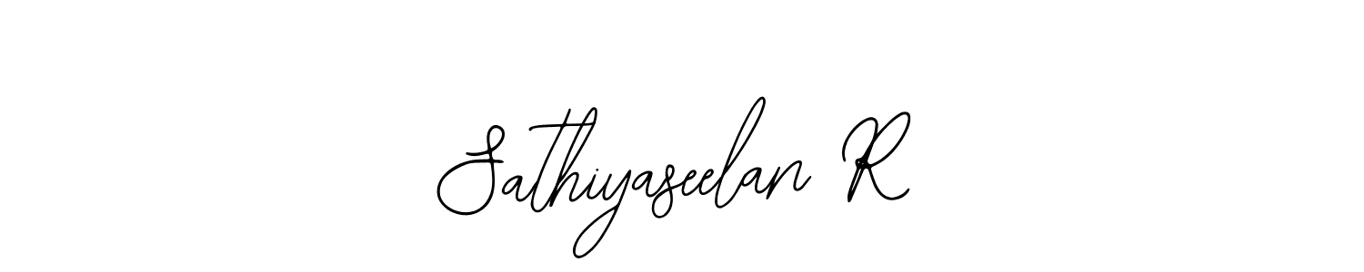 Use a signature maker to create a handwritten signature online. With this signature software, you can design (Bearetta-2O07w) your own signature for name Sathiyaseelan R. Sathiyaseelan R signature style 12 images and pictures png