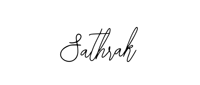 Use a signature maker to create a handwritten signature online. With this signature software, you can design (Bearetta-2O07w) your own signature for name Sathrak. Sathrak signature style 12 images and pictures png