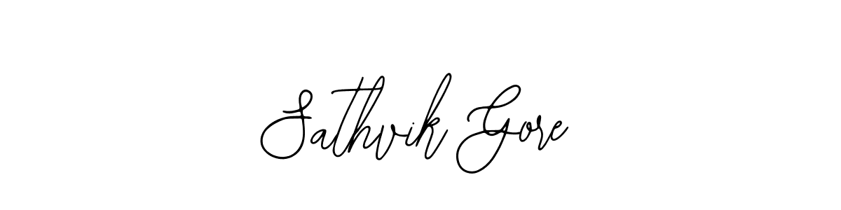 Create a beautiful signature design for name Sathvik Gore. With this signature (Bearetta-2O07w) fonts, you can make a handwritten signature for free. Sathvik Gore signature style 12 images and pictures png