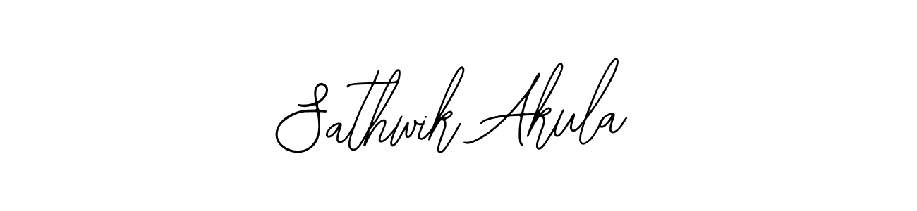 Bearetta-2O07w is a professional signature style that is perfect for those who want to add a touch of class to their signature. It is also a great choice for those who want to make their signature more unique. Get Sathwik Akula name to fancy signature for free. Sathwik Akula signature style 12 images and pictures png