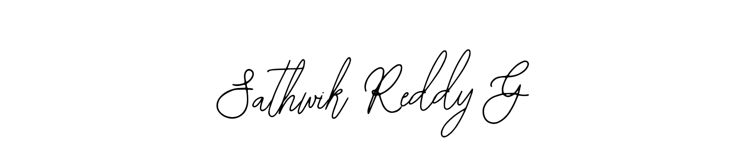 Use a signature maker to create a handwritten signature online. With this signature software, you can design (Bearetta-2O07w) your own signature for name Sathwik Reddy G. Sathwik Reddy G signature style 12 images and pictures png