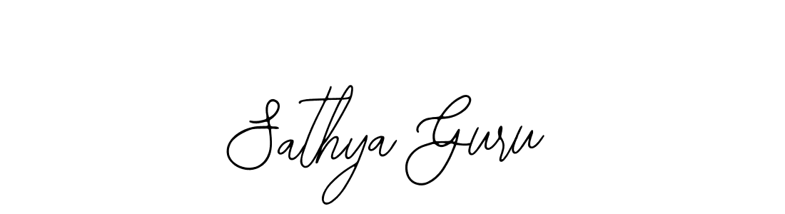 Similarly Bearetta-2O07w is the best handwritten signature design. Signature creator online .You can use it as an online autograph creator for name Sathya Guru. Sathya Guru signature style 12 images and pictures png