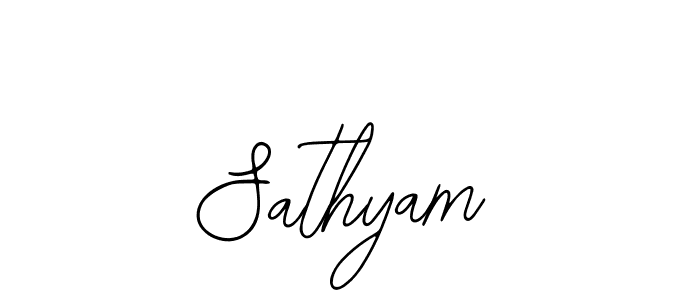 Also we have Sathyam name is the best signature style. Create professional handwritten signature collection using Bearetta-2O07w autograph style. Sathyam signature style 12 images and pictures png