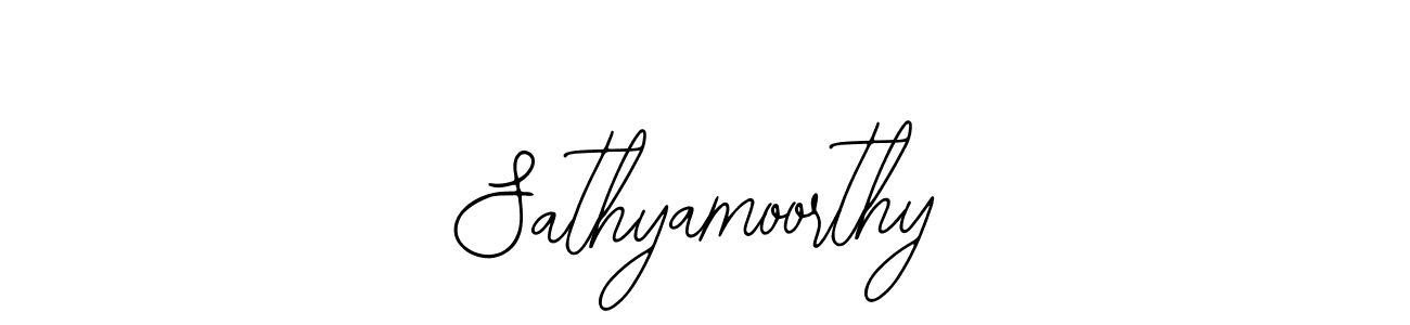 You should practise on your own different ways (Bearetta-2O07w) to write your name (Sathyamoorthy) in signature. don't let someone else do it for you. Sathyamoorthy signature style 12 images and pictures png