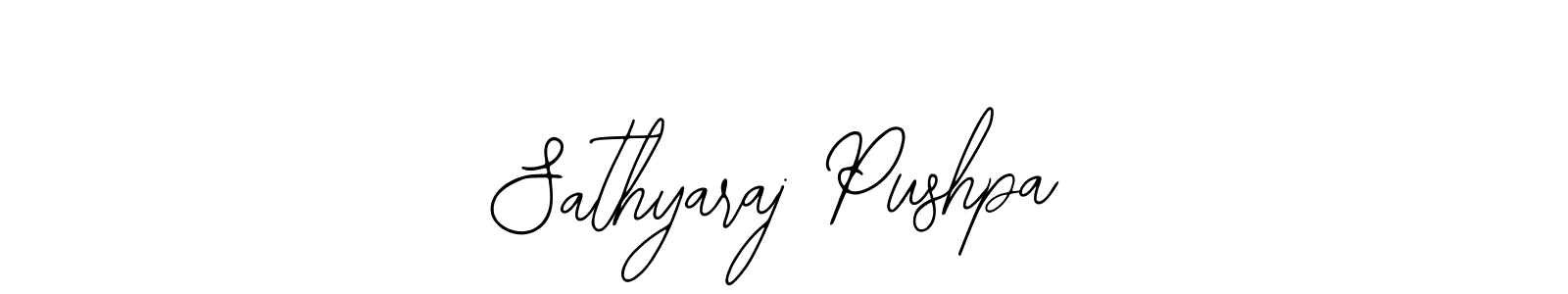 Similarly Bearetta-2O07w is the best handwritten signature design. Signature creator online .You can use it as an online autograph creator for name Sathyaraj Pushpa. Sathyaraj Pushpa signature style 12 images and pictures png