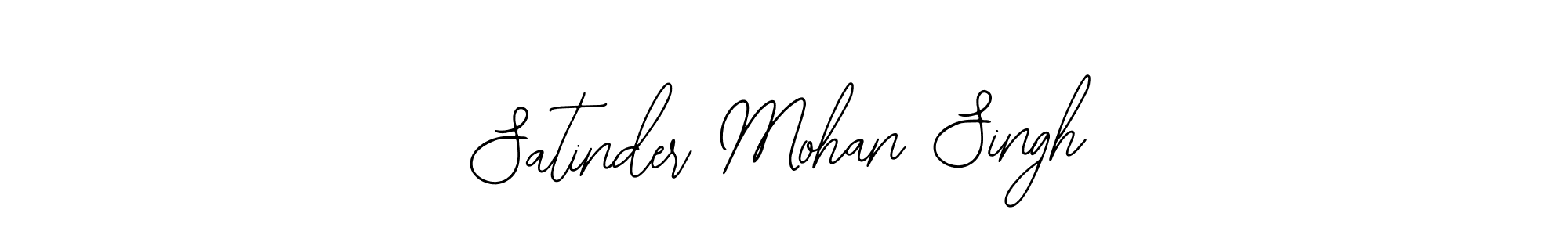 Also we have Satinder Mohan Singh name is the best signature style. Create professional handwritten signature collection using Bearetta-2O07w autograph style. Satinder Mohan Singh signature style 12 images and pictures png